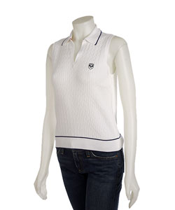 Tail White Cable Sweater Vest