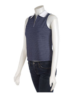 Tail Printed Sleeveless Tennis Shirt