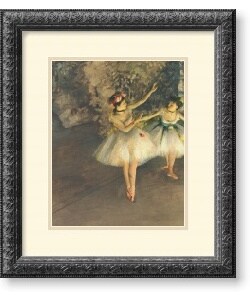 Edgar Degas Two Dancers on Stage c. 1874 Framed Art Print