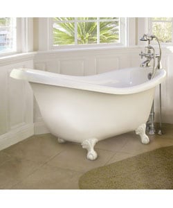 Ascot White Clawfoot Slipper Bathtub Package