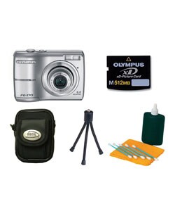 Olympus FE-170 6MP Digital Camera w/Bonus Kit (Refurb)