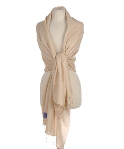 Himalaya Trading Co. Desert Sand Pashmina and Silk Shawl