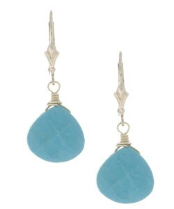 Charming Life Turquoise Gemstone Briolette Earrings