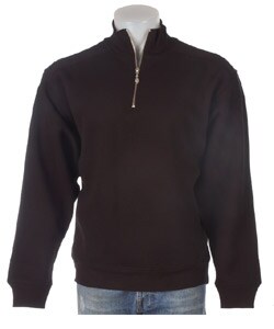 SDI Men's Ribbed Collar Quarter Zip Pullover
