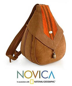 Leather Andean Teardrop Backpack (Peru)