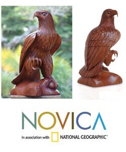 Wooden Eagle Rules the Sky Statue (Indonesia)