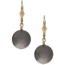 14k Gold-filled Jumbo Faux Pearl Drop Earrings