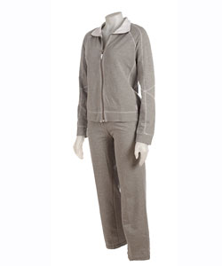 Three Hearts French Terry Stand Collar Warm Up Set