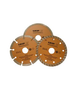 Grip 3-piece 4.5-inch Diamond Dust Saw Blade Set
