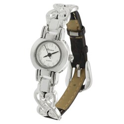 Geneva Platinum Interlocked Hearts Fashion Watch