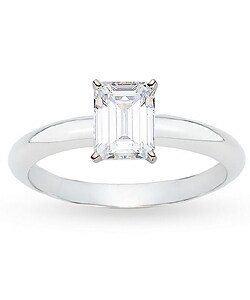 18k White Gold 1-1/5ct TDW GIA Certified Diamond Ring (E, VS1)