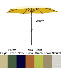 Aluminum Tilt & Crank 8-foot Outdoor Umbrella