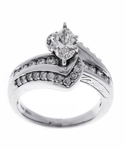 14k White Gold 1ct TDW Diamond Engagement Ring (K, I2)
