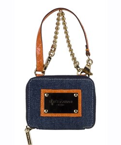 Dolce & Gabbana Denim and Orange Wallet