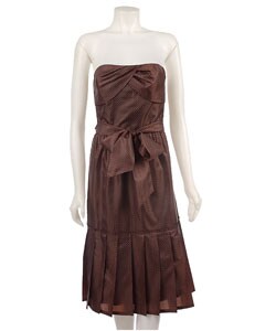 Max & Cleo Pin Dot Petal Dress