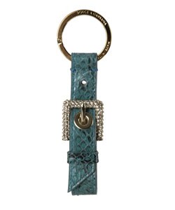 Dolce & Gabanna Turquoise Snakeskin Charm Keyring