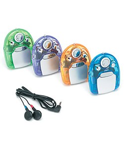Premium CD-Player Shaped FM Scanner Radio (Case of 25)