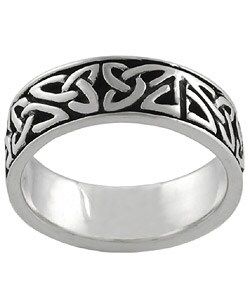 Sterling Silver Celtic Pattern Ring