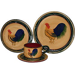 Classis Rooster Collection 16-piece Dinner Set