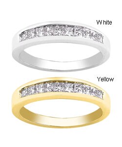 14k Gold 1/3ct TDW Diamond Semi-eternity Band (H-I, I1)