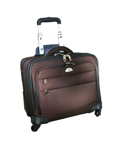 Samsonite 4-wheel Nylon Portfolio Overnighter (Aubergine)