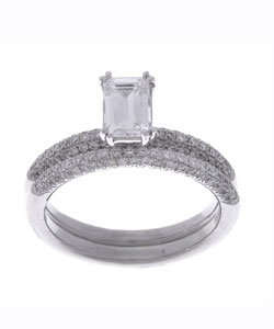 14k White Gold 1ct TDW Diamond Bridal Ring Set (G-H, SI1-SI2)