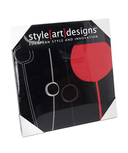 Handcrafted Black Ultrasuede Wall Art