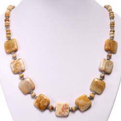 Fossil Coral and Silver Necklace