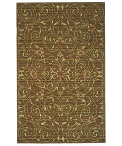 Hand-tufted French Tapis Irongate Scrolls Wool Rug (6' x 9')