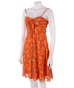 Eva Blue Sleeveless Printed Dress