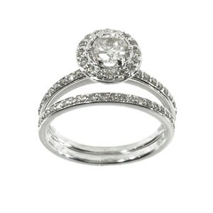 14k White Gold 1ct TDW Diamond Wedding Ring Set (K, I1-I2)