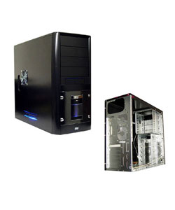 Logisys Black Painted Steel ATX Computer Tower