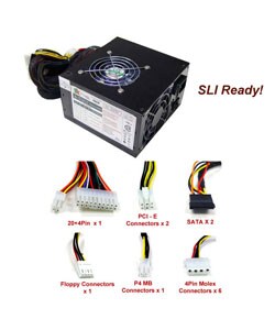 575-Watt Dual Fan SLi-Ready Switching Power Supply
