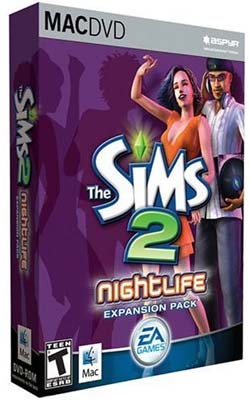 MAC - Sims 2: Nightlife Expansion Pack