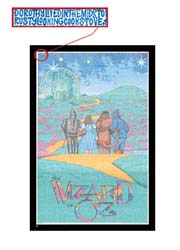 Wizard of Oz Poster created using text from book