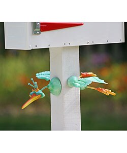 Whimsy Green Flyin' Bird Decor