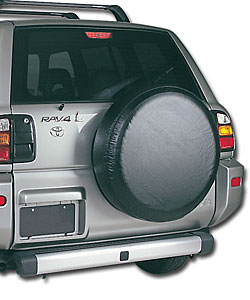 Plain Black Universal Tire Cover