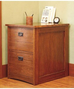 Mission Solid Oak 2-drawer Vertical File Cabinet