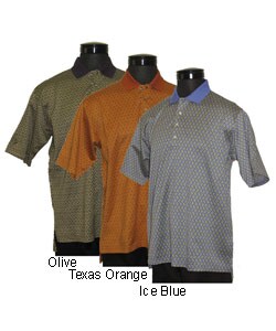 Descente Men's Basket Weave Polo Shirt