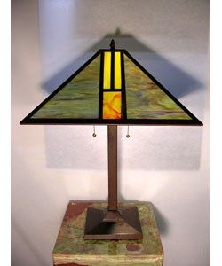 Tiffany-style Green Mission Lamp