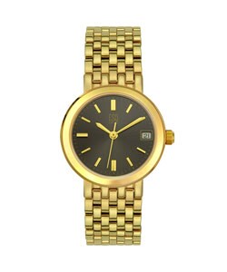 ESQ Telos Women's Black Dial Goldtone Watch
