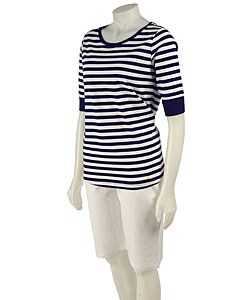 Spa ID 2-piece Striped Tee Shirt and Solid Shorts Set