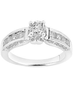 14k Gold 1ct TDW Round Diamond Engagement Ring