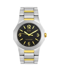 ESQ Oceania Men's Black Dial Two-tone Watch