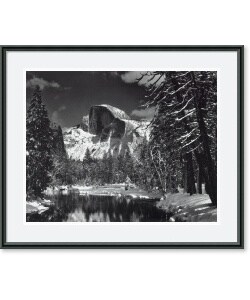 Ansel Adams Half Dome, Winter - Yosemite National Park, 1938 Framed Art Print