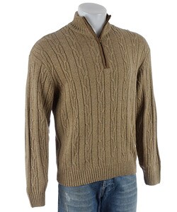 Weatherproof Men's Cable Knit Half Zip Sweater