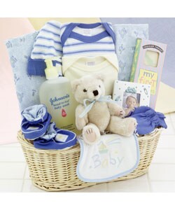 New Arrival Baby Boy Gift Basket