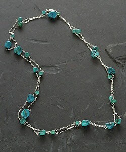 Endless Turquoise Nugget Necklace (USA)