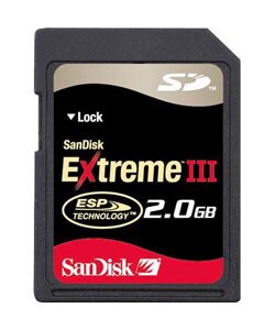 SanDisk 2GB Extreme III SD Memory Card