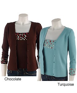 Belldini Embellished Twin Set